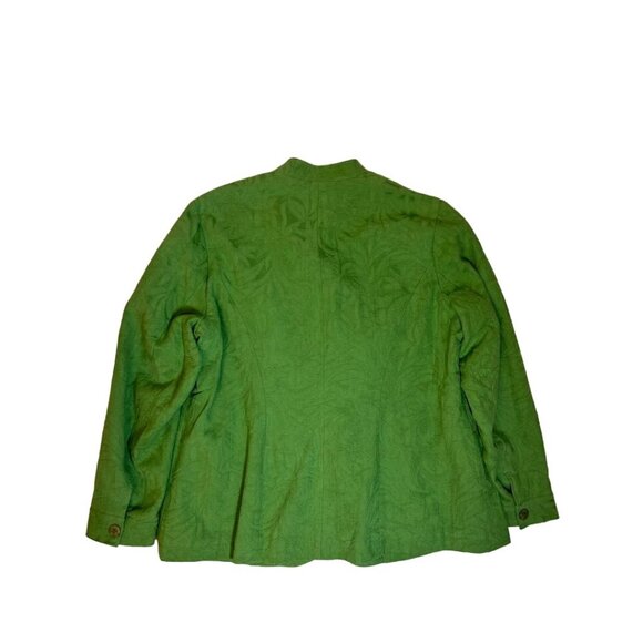 Coldwater Creek Green Jacket W18 100% Cotton Lining Women's Outerwear - Picture 8 of 10